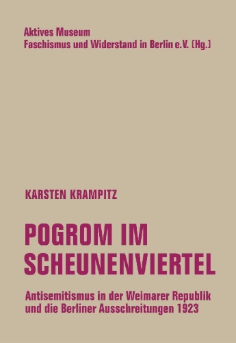 Buchcover und Innenansicht für das Buch: Pogrom im Scheunenviertel