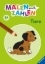 Buchcover und Innenansicht für das Buch: Malen nach Zahlen ab 3: Tiere