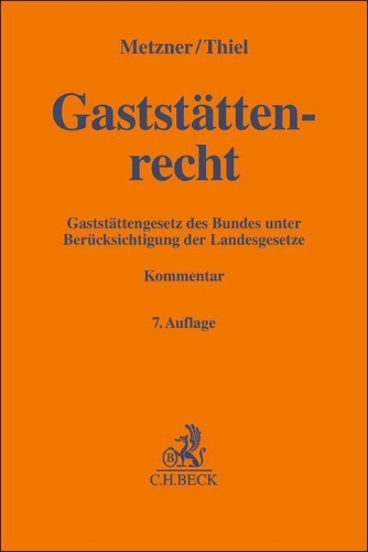 Buchcover und Innenansicht für das Buch: Gaststättenrecht