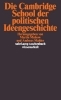 Buchcover und Innenansicht für das Buch: Die Cambridge School der politischen Ideengeschichte