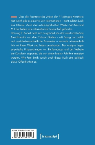 Buchcover und Innenansicht für das Buch: Patti Smiths kosmopolitische Stimme
