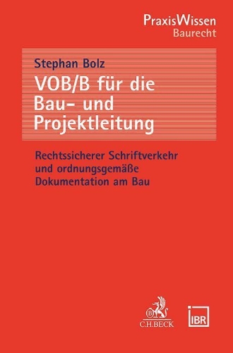 Buchcover und Innenansicht für das Buch: VOB/B für die Bau- und Projektleitung