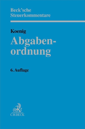 Buchcover und Innenansicht für das Buch: Abgabenordnung. AO