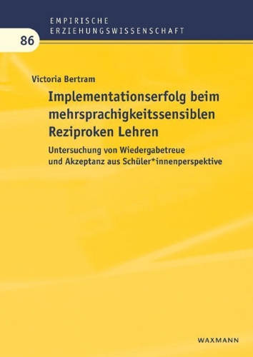 Buchcover und Innenansicht für das Buch: Implementationserfolg beim mehrsprachigkeitssensiblen Reziproken Lehren