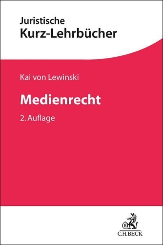 Buchcover und Innenansicht für das Buch: Medienrecht