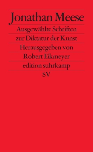 Buchcover und Innenansicht für das Buch: Ausgewählte Schriften zur Diktatur der Kunst