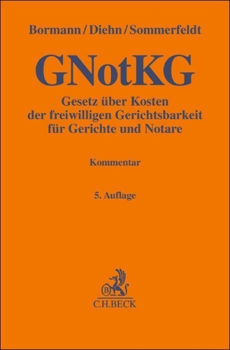 Buchcover und Innenansicht für das Buch: Gesetz über Kosten der freiwilligen Gerichtsbarkeit für Gerichte und Notare. GNotKG