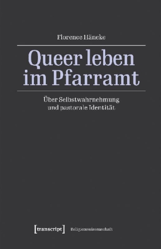Buchcover und Innenansicht für das Buch: Queer leben im Pfarramt