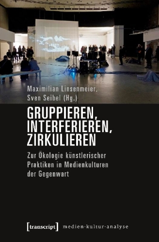 Buchcover und Innenansicht für das Buch: Gruppieren, Interferieren, Zirkulieren