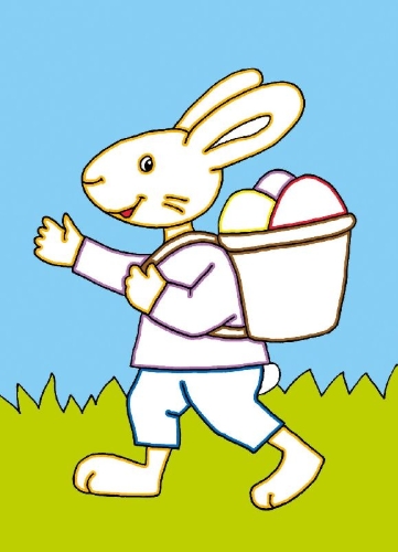 Buchcover und Innenansicht für das Buch: Allererstes Malen: Ostern