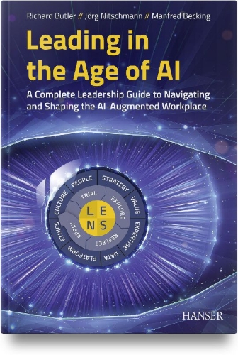 Buchcover und Innenansicht für das Buch: Leading in the Age of AI