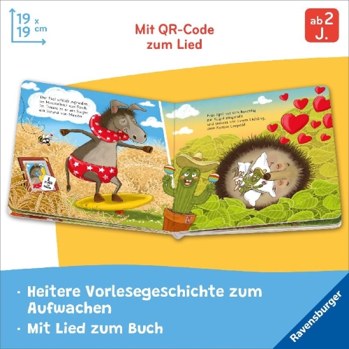 Buchcover und Innenansicht für das Buch: Kikeriki! Vorbei ist's mit der Träumerei!