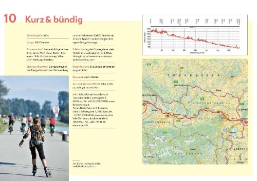 Buchcover und Innenansicht für das Buch: Österreichs schönste Radfernwege