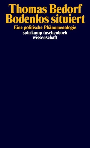 Buchcover und Innenansicht für das Buch: Bodenlos situiert