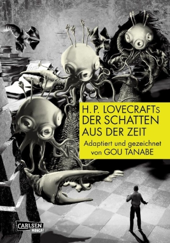Buchcover und Innenansicht für das Buch: Toki o Koeru Kage Lovecraft Kessakushu