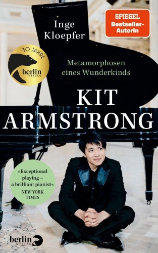 Buchcover und Innenansicht für das Buch: Kit Armstrong - Metamorphosen eines Wunderkinds