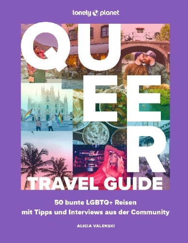 Buchcover und Innenansicht für das Buch: LONELY PLANET Queer Travel Guide