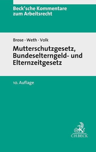 Buchcover und Innenansicht für das Buch: Mutterschutzgesetz und Bundeselterngeld- und Elternzeitgesetz