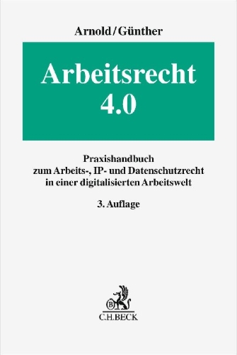 Buchcover und Innenansicht für das Buch: Arbeitsrecht 4.0