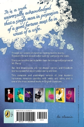 Buchcover und Innenansicht für das Buch: Pride and Prejudice