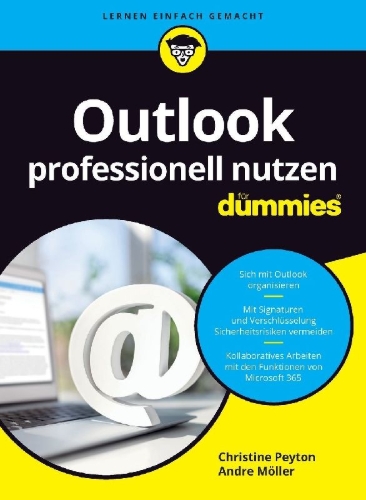 Buchcover und Innenansicht für das Buch: Outlook professionell nutzen für Dummies