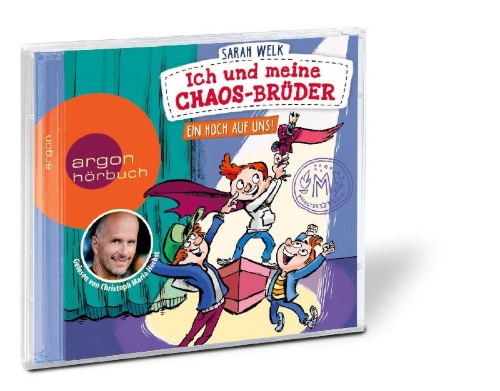 Buchcover und Innenansicht für das Buch: Ich und meine Chaos-Brüder - Ein Hoch auf uns!