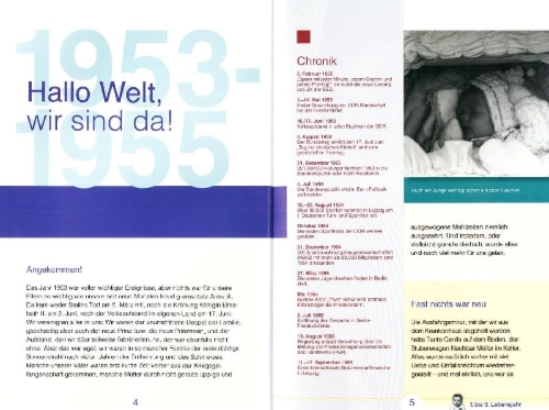 Buchcover und Innenansicht für das Buch: Aufgewachsen in der DDR - Wir vom Jahrgang 1953 - Kindheit und Jugend