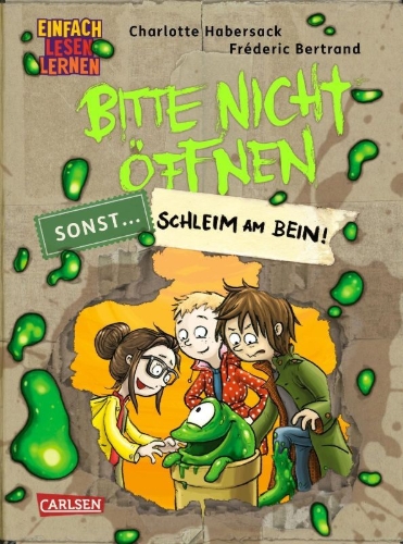 Buchcover und Innenansicht für das Buch: Bitte nicht öffnen, sonst ... 2: Schleim am Bein!