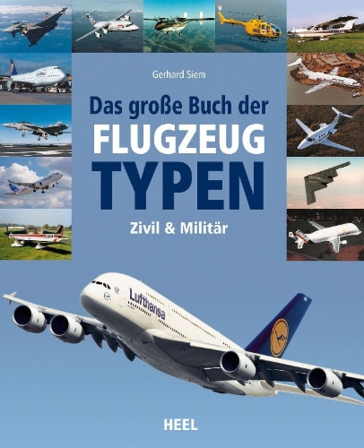 Buchcover und Innenansicht für das Buch: Das große Buch der Flugzeugtypen