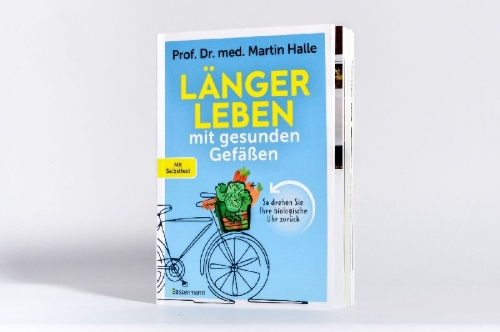 Buchcover und Innenansicht für das Buch: Länger leben mit gesunden Gefäßen