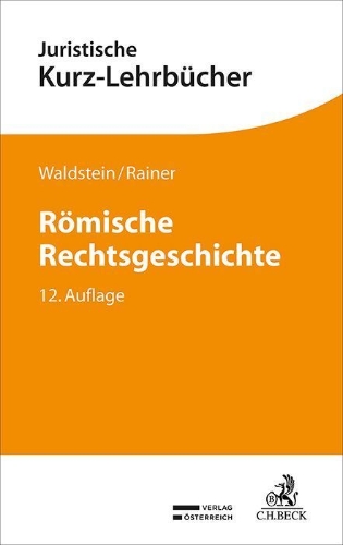 Buchcover und Innenansicht für das Buch: Römische Rechtsgeschichte