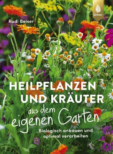 Buchcover und Innenansicht für das Buch: Heilpflanzen und Kräuter aus dem eigenen Garten