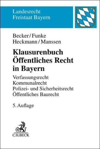 Buchcover und Innenansicht für das Buch: Klausurenbuch Öffentliches Recht in Bayern