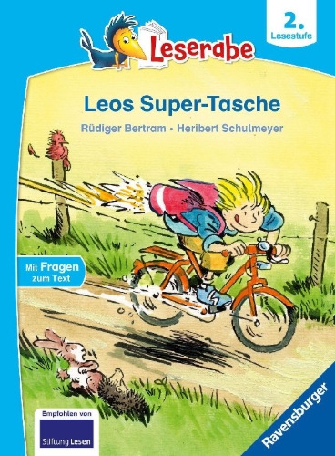 Buchcover und Innenansicht für das Buch: Leserabe 2. Lesestufe - Leos Super-Tasche