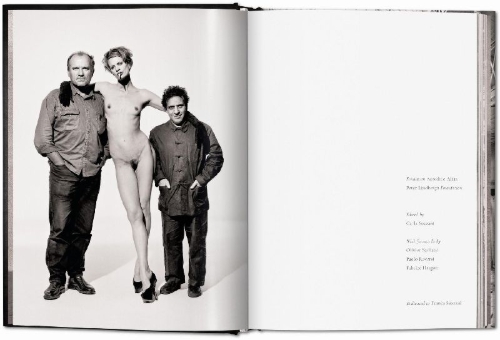 Buchcover und Innenansicht für das Buch: Peter Lindbergh. Azzedine Alaïa