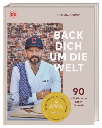Buchcover und Innenansicht für das Buch: Back dich um die Welt
