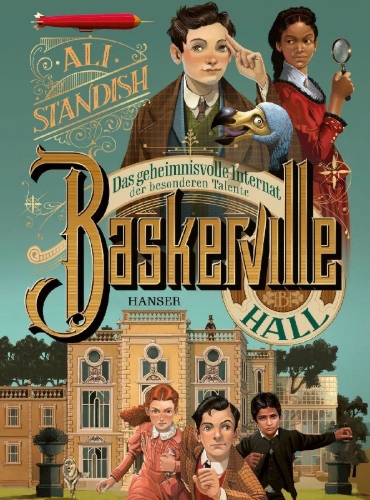 Buchcover und Innenansicht für das Buch: The Improbable Tales of Baskerville Hall
