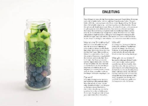 Buchcover und Innenansicht für das Buch: Super Smoothies - Die besten Detox-Drinks