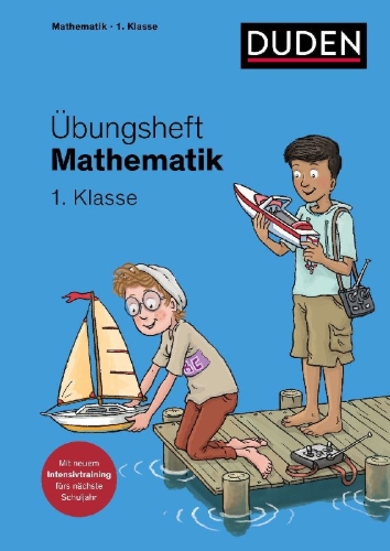 Buchcover und Innenansicht für das Buch: Übungsheft Mathematik - 1. Klasse