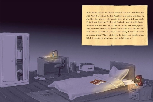 Buchcover und Innenansicht für das Buch: BIBLE EXIT GAME Das geheimnisvolle Fest
