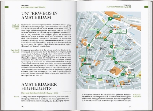 Buchcover und Innenansicht für das Buch: Baedeker Reiseführer Amsterdam