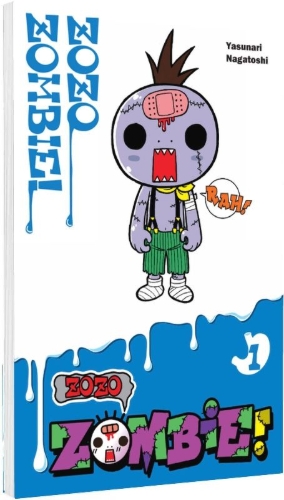 Buchcover und Innenansicht für das Buch: ZOZOZO ZOMBIE-KUN