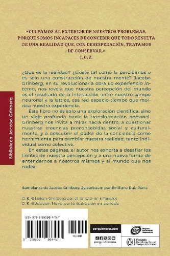 Buchcover und Innenansicht für das Buch: La experiencia interna / The Inner Experience