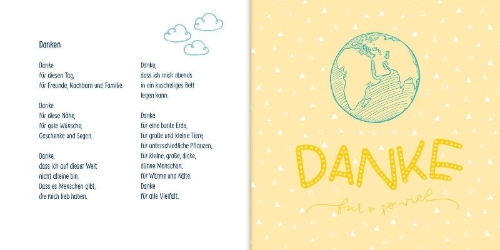 Buchcover und Innenansicht für das Buch: Ein Engel, der dich begleitet - ein Geschenkbuch zur Erstkommunion