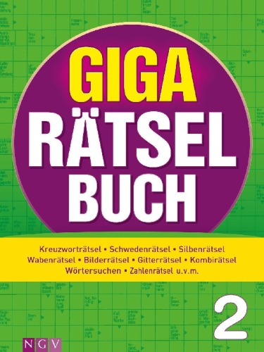 Buchcover und Innenansicht für das Buch: Giga-Rätselbuch 2