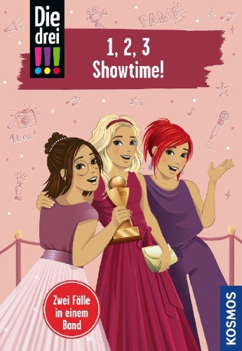 Buchcover und Innenansicht für das Buch: Die drei !!!, 1,2,3 - Showtime!