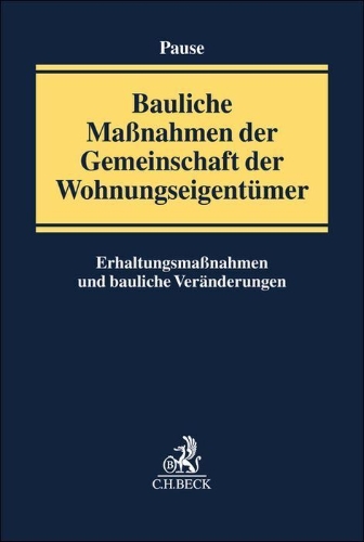Buchcover und Innenansicht für das Buch: Bauliche Maßnahmen in der WEG
