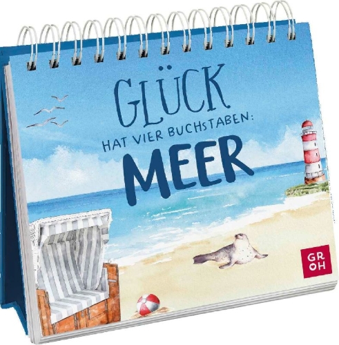 Buchcover und Innenansicht für das Buch: Glück hat vier Buchstaben: MEER