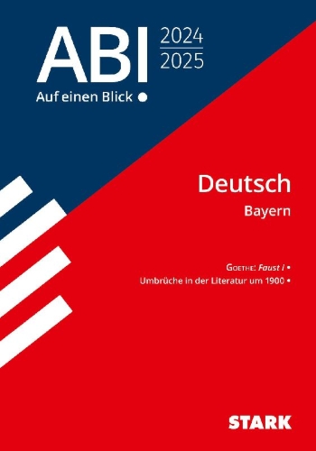 Buchcover und Innenansicht für das Buch: STARK Abi - auf einen Blick! Deutsch Bayern 2025
