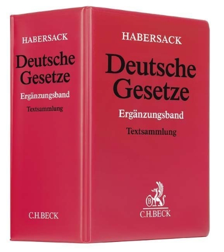 Buchcover und Innenansicht für das Buch: Deutsche Gesetze Ergänzungsband (ohne Fortsetzungsnotierung). Inkl. 85. Ergänzungslieferung